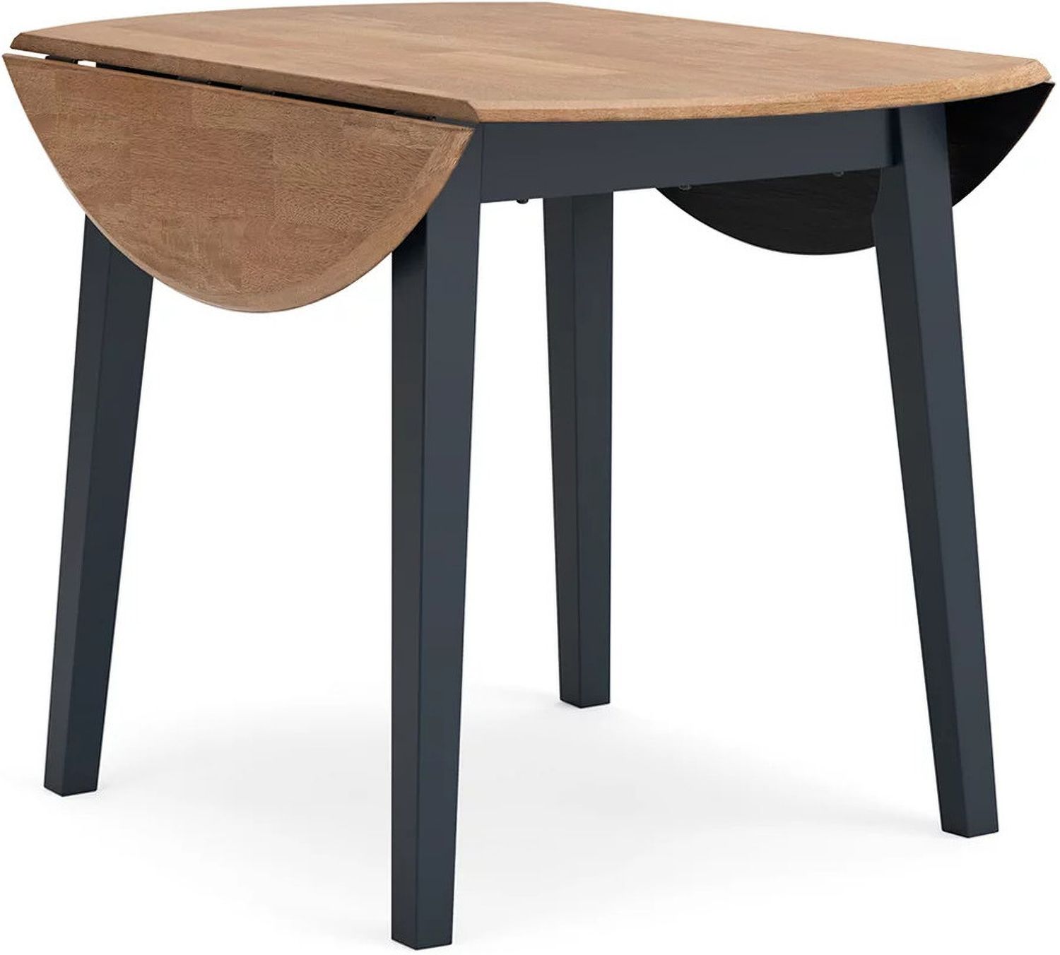Gesthaven Dining Drop Leaf Table In Natural and Blue D39915