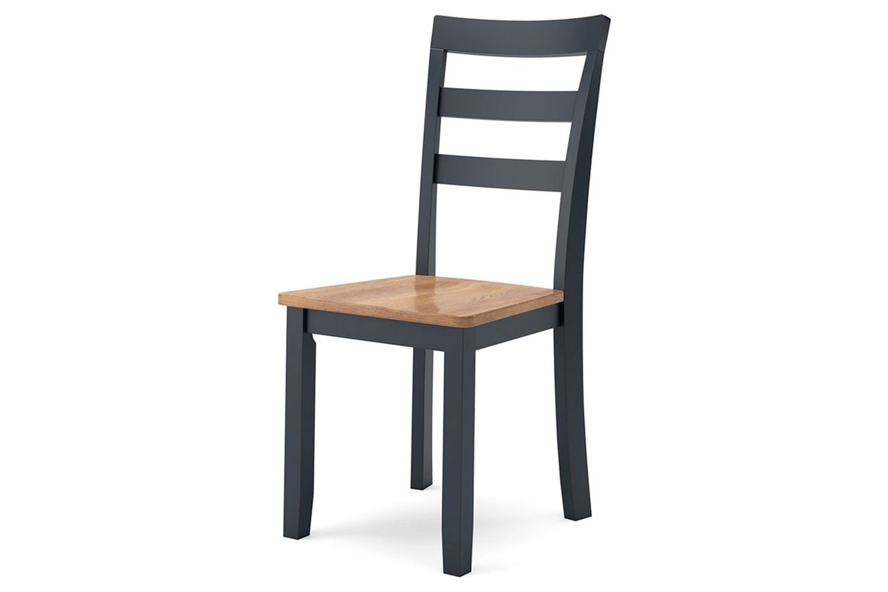 Gesthaven Dining Room Set In Natural and Blue D399D1