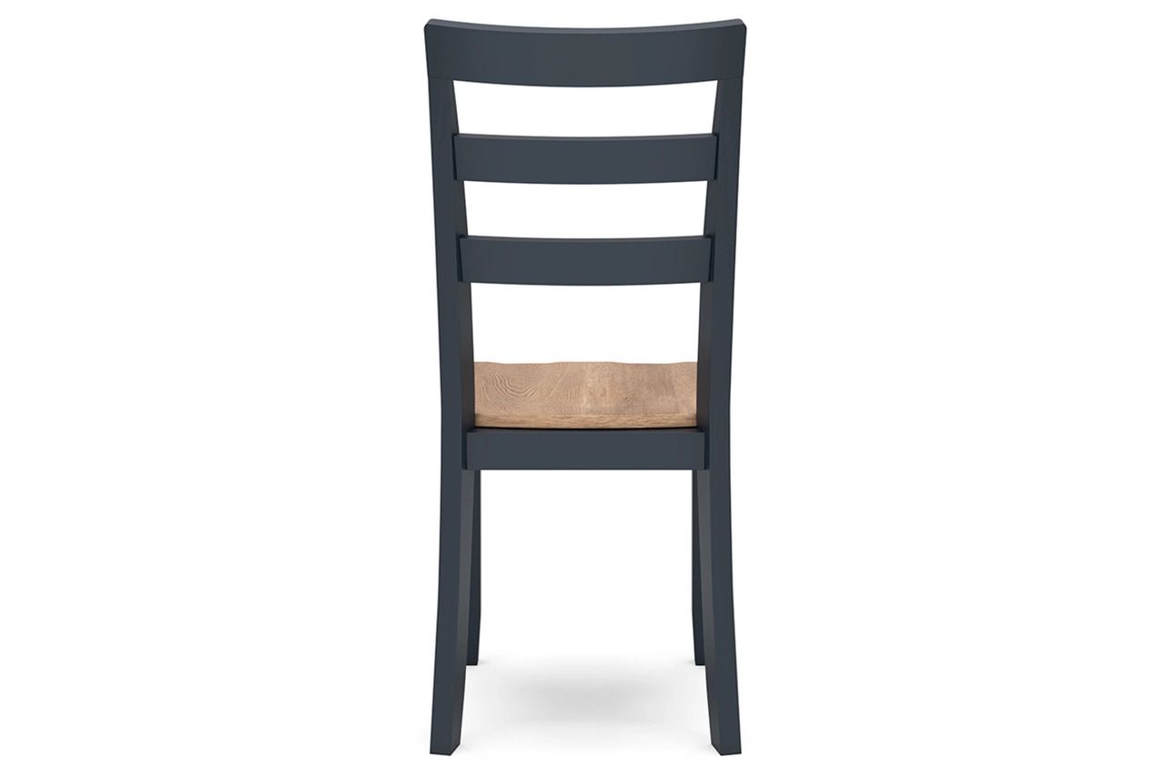 Gesthaven Dining Room Set In Natural and Blue D399D1