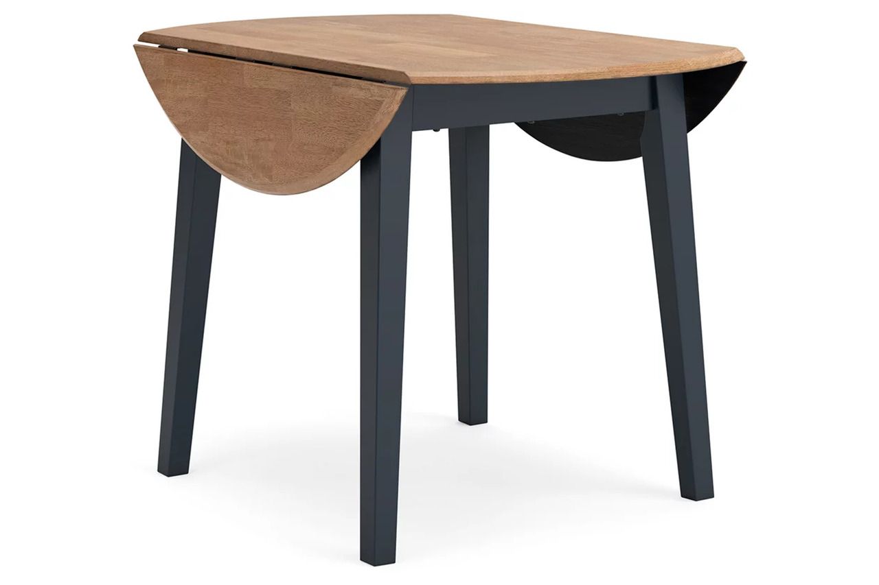 Gesthaven Dining Room Set In Natural and Blue D399D1