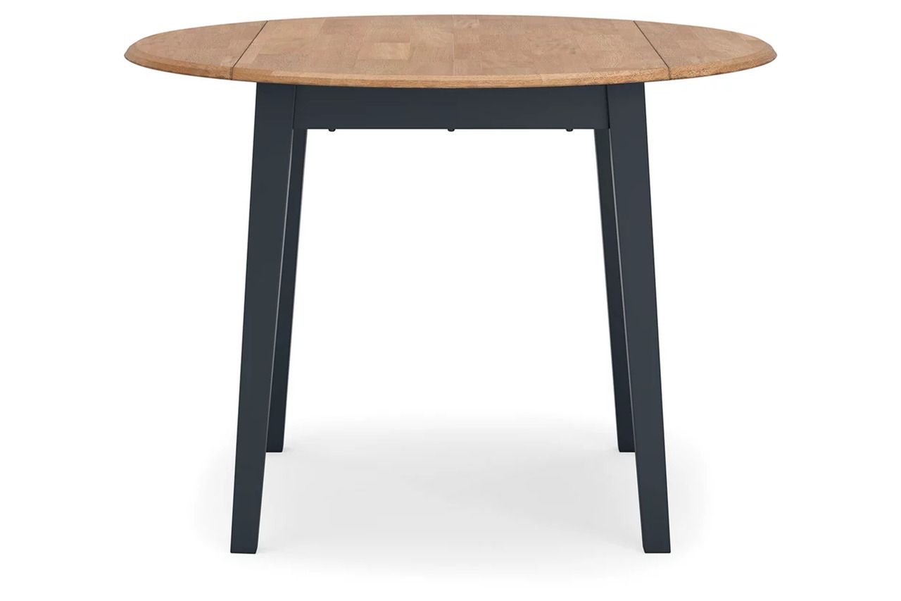 Gesthaven Dining Room Set In Natural and Blue D399D1