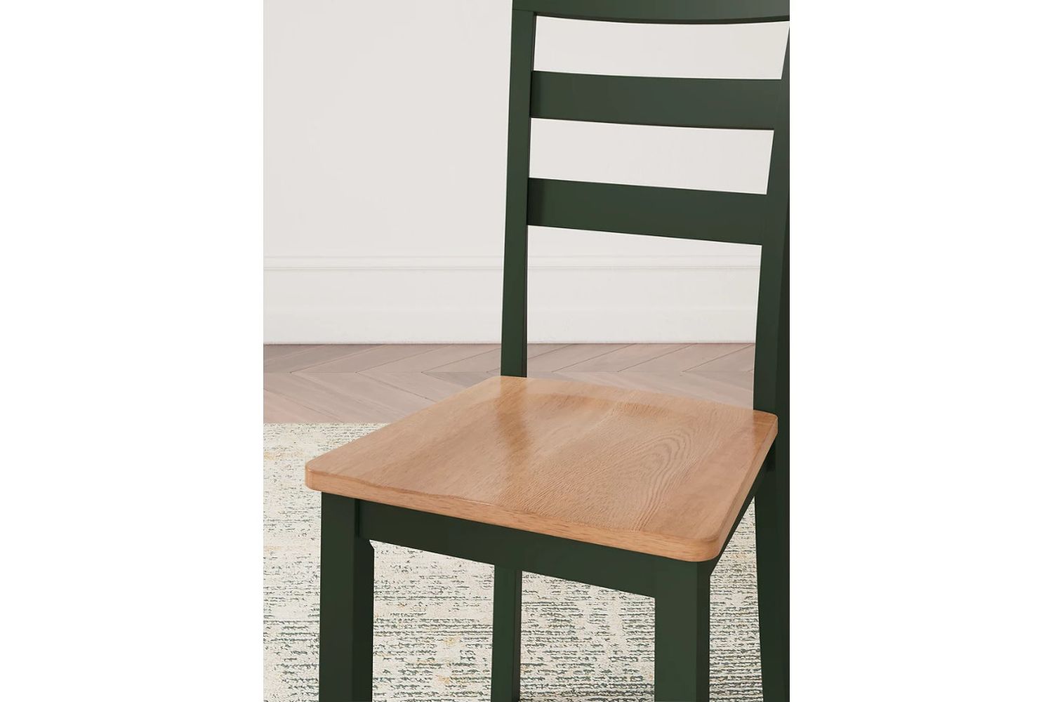 Gesthaven Dining Chair Set of 2 In Natural and Green D40101