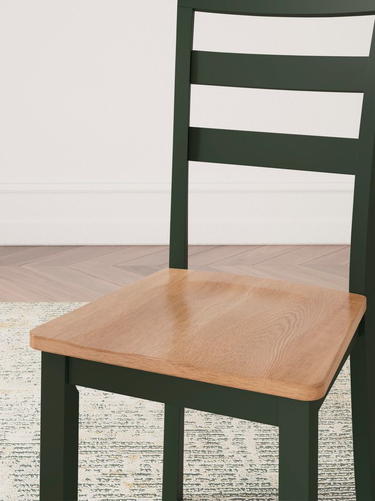 Gesthaven Dining Room Set In Natural and Green D401D1