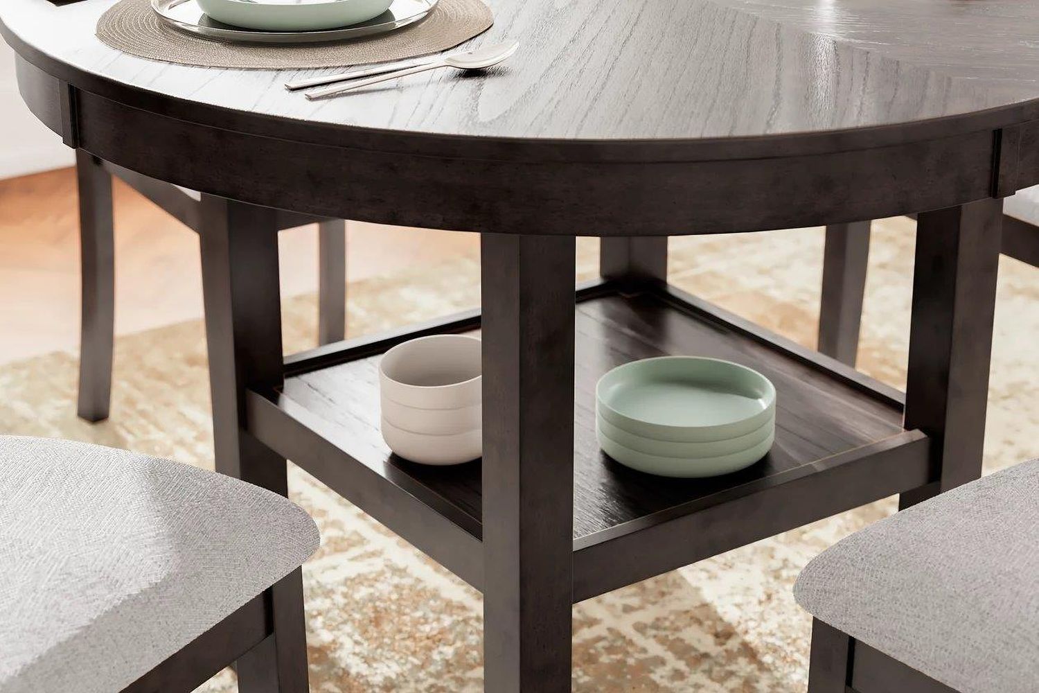 Langwest Dining Table and 4 Chairs In Brown D422225