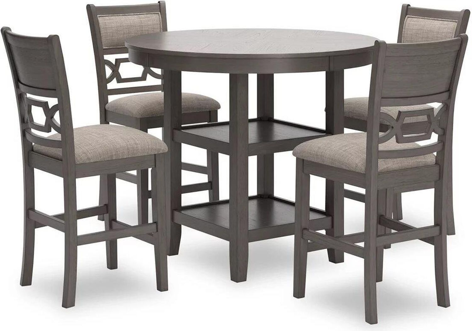 Wrenning Counter Height Dining Table and 4 Barstools In Gray D425223