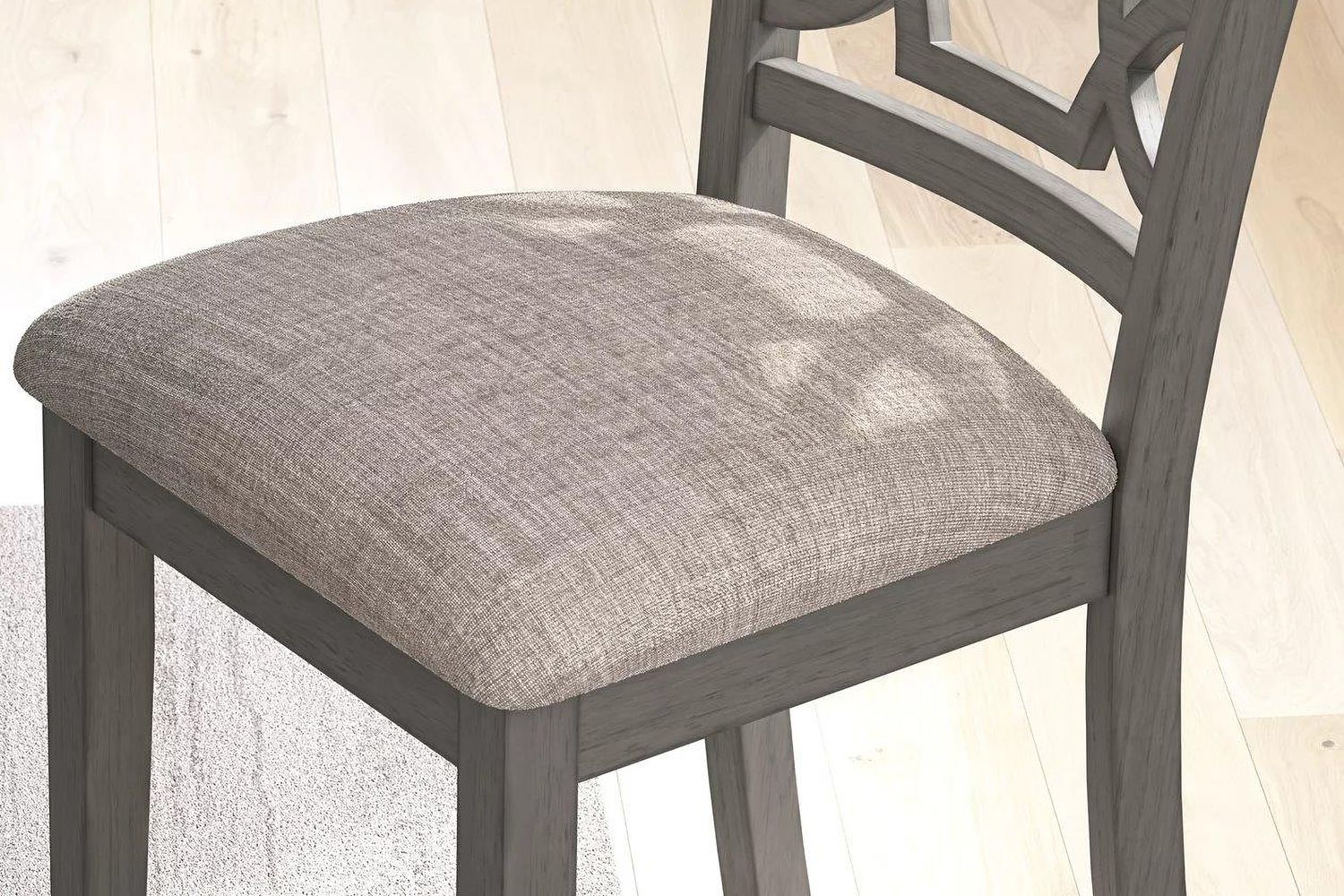 Wrenning Dining Table and 4 Chairs and Bench In Gray D425325