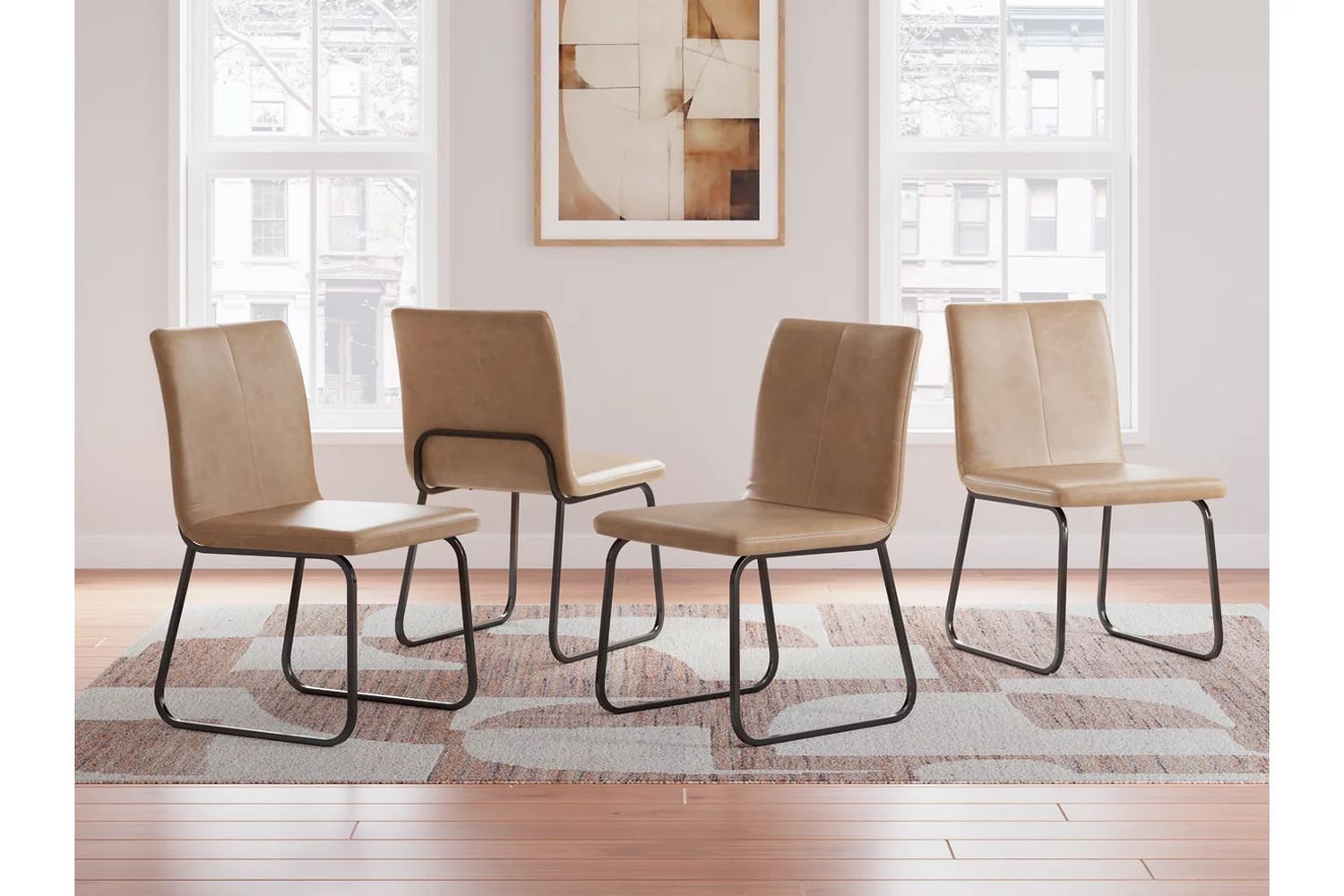 Pharwynn Dining Chair Set of 4 In Toast D44602