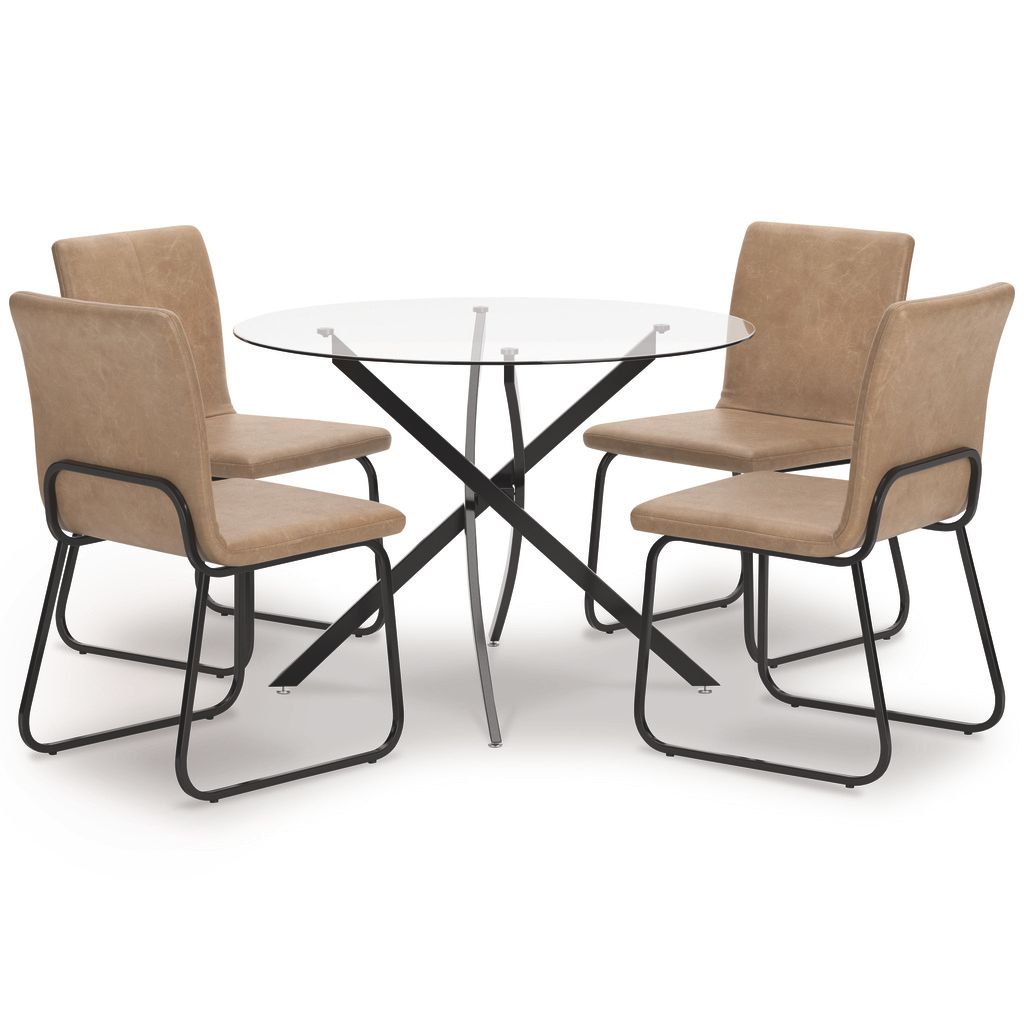 Pharwynn Dining Table In Black D44615