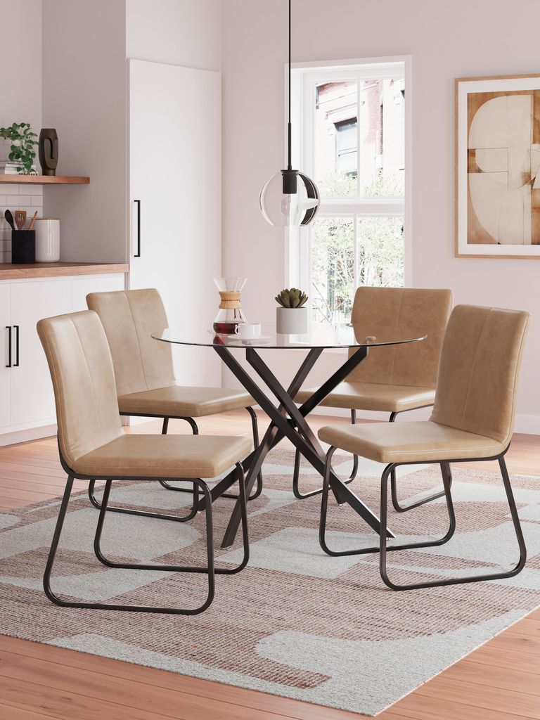Pharwynn Dining Table In Black D44615