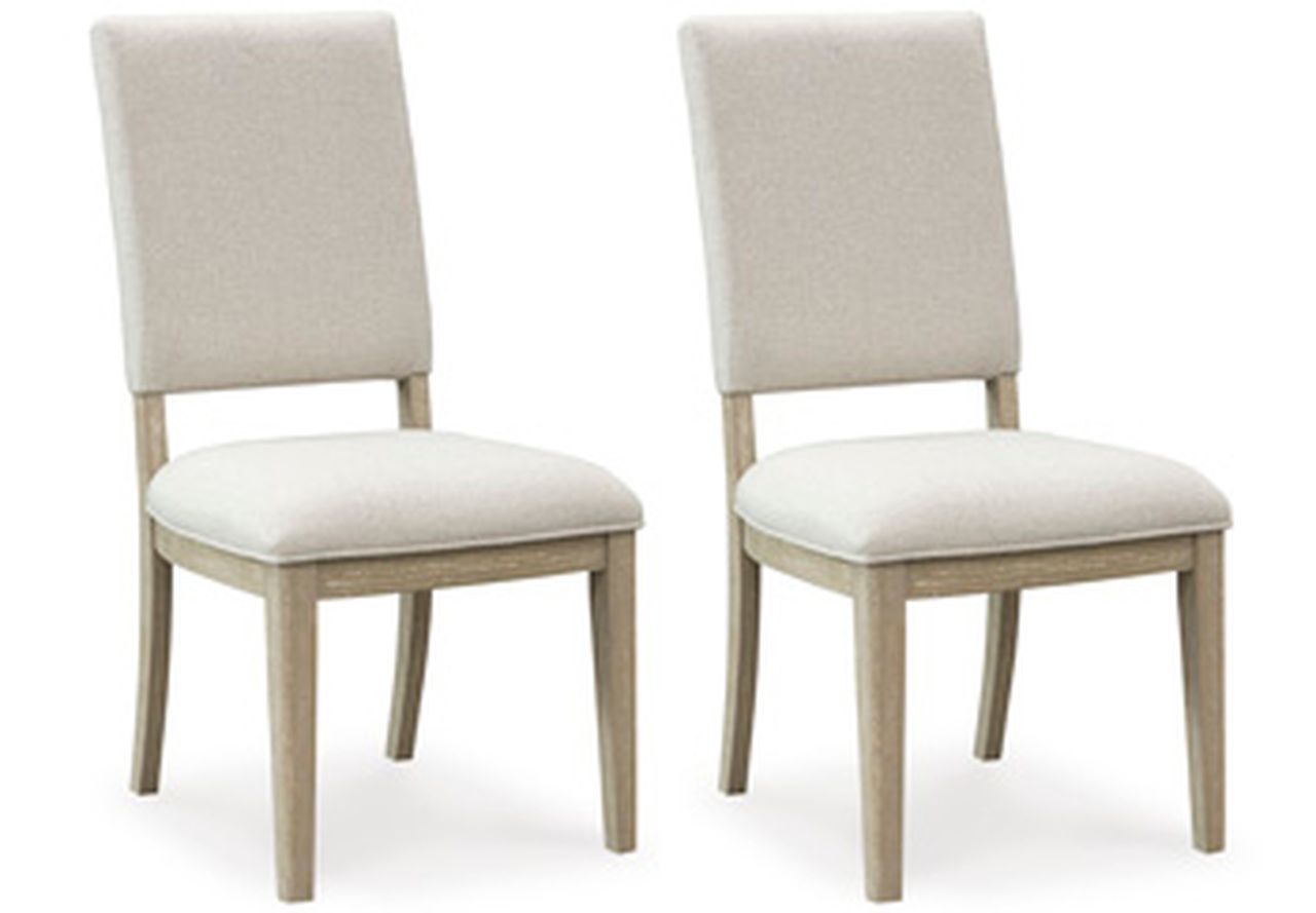 Vallardia Dining Chair Set of 2 In Grayish Brown D48601