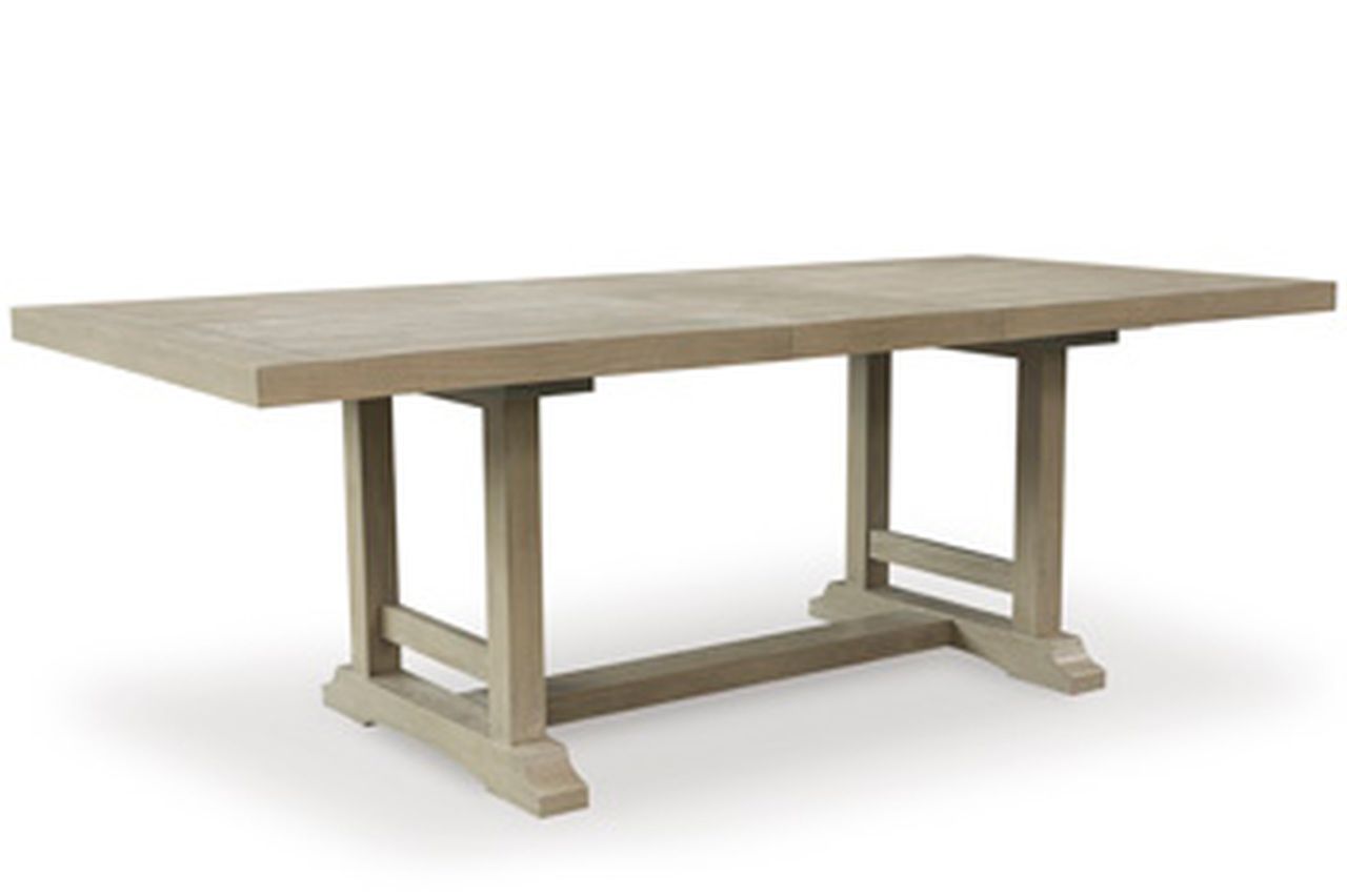 Vallardia Dining Extension Table In Grayish Brown D48635