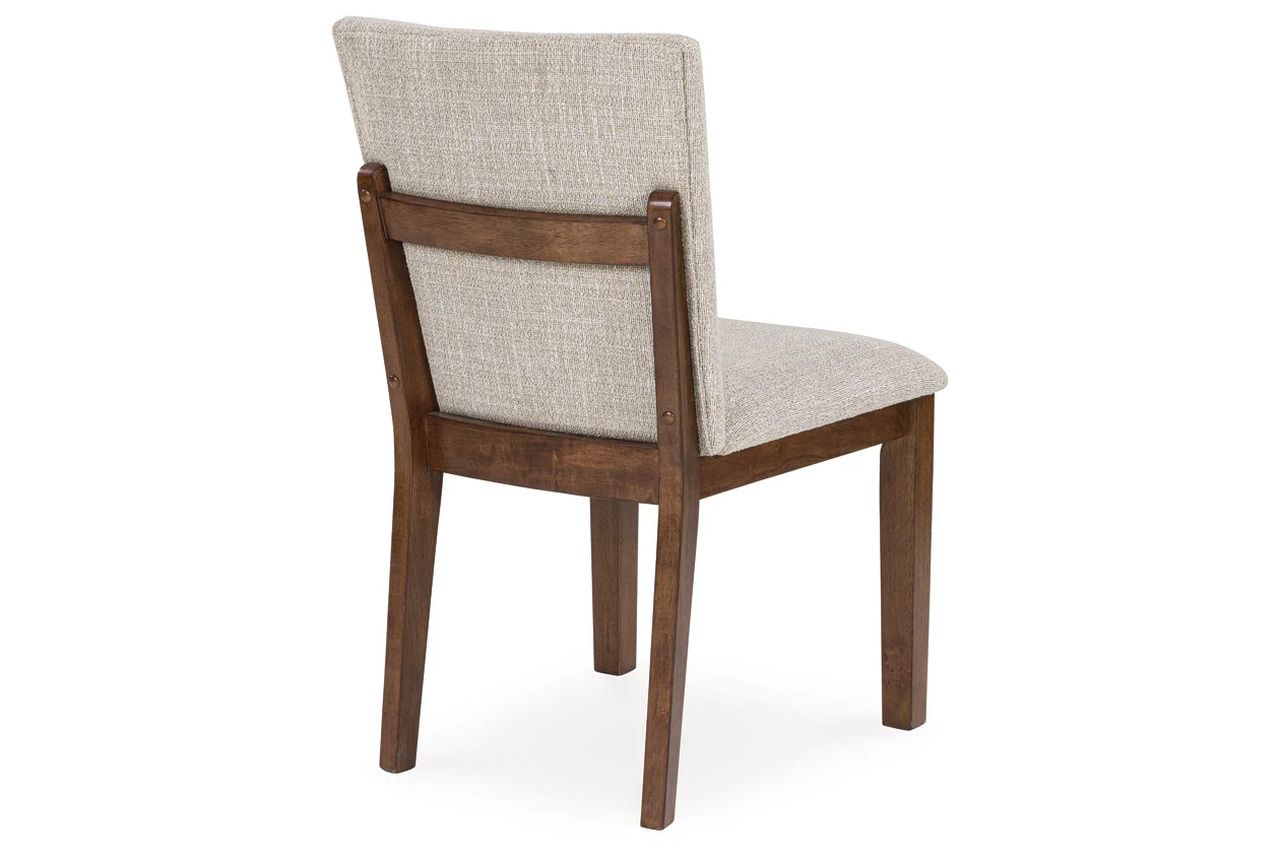 Kraeburn Dining Chair Set of 2 In Beige and Brown D49601