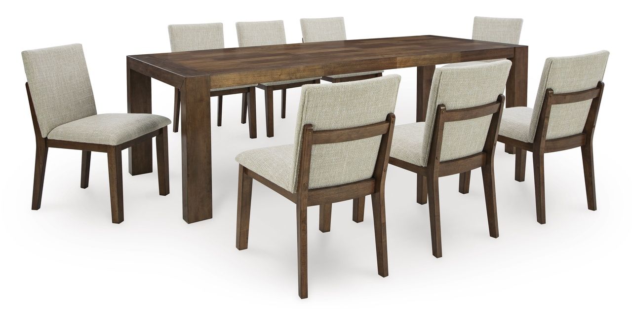 Kraeburn Dining Chair Set of 2 In Beige and Brown D49601
