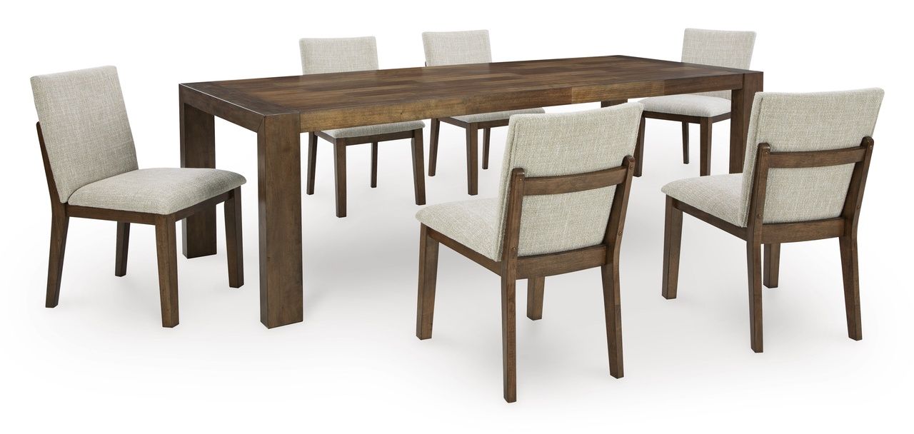 Kraeburn Dining Chair Set of 2 In Beige and Brown D49601