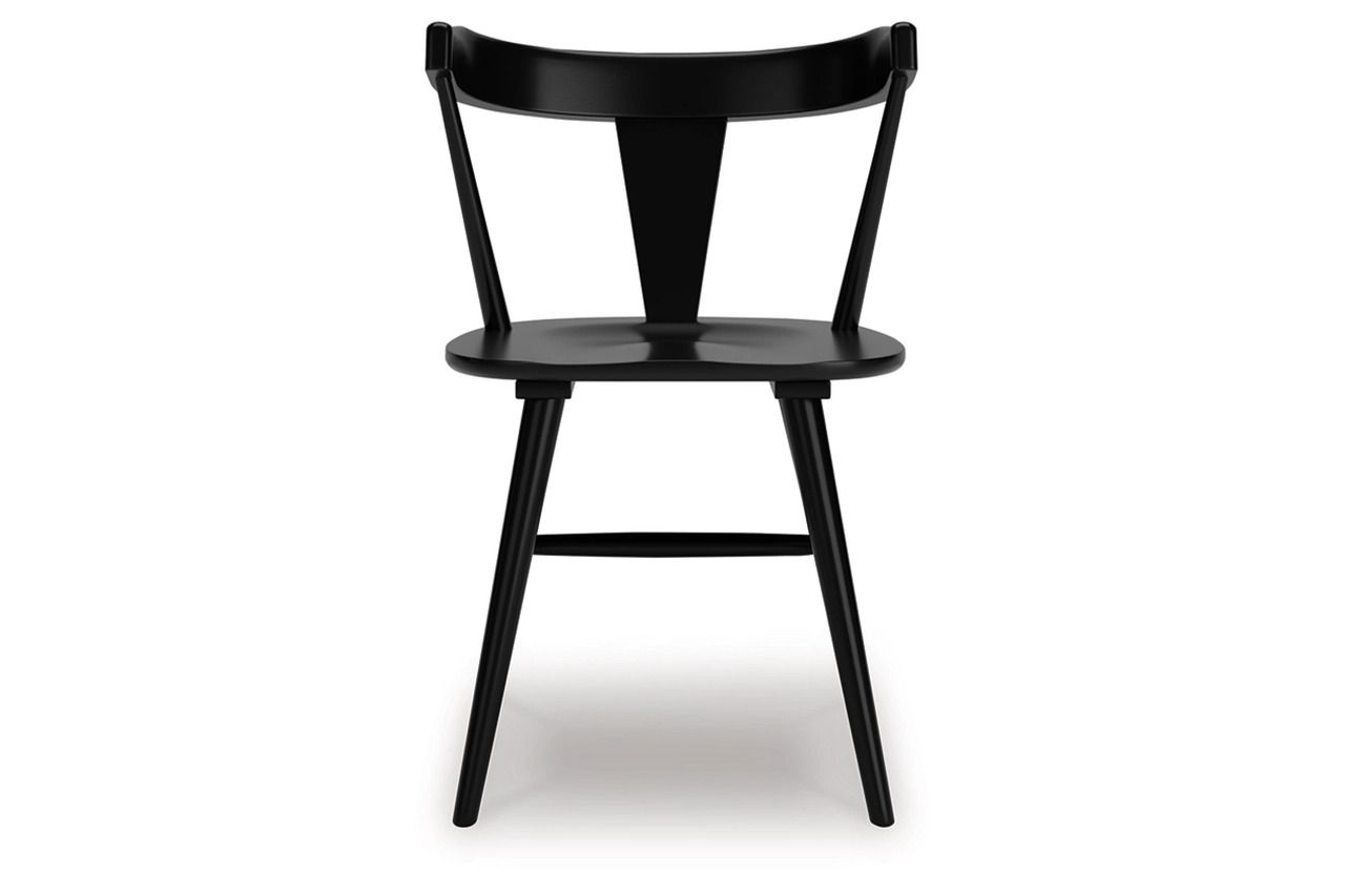 Gretlynn Dining Chair Set of 2 In Black and Natural D50102X2