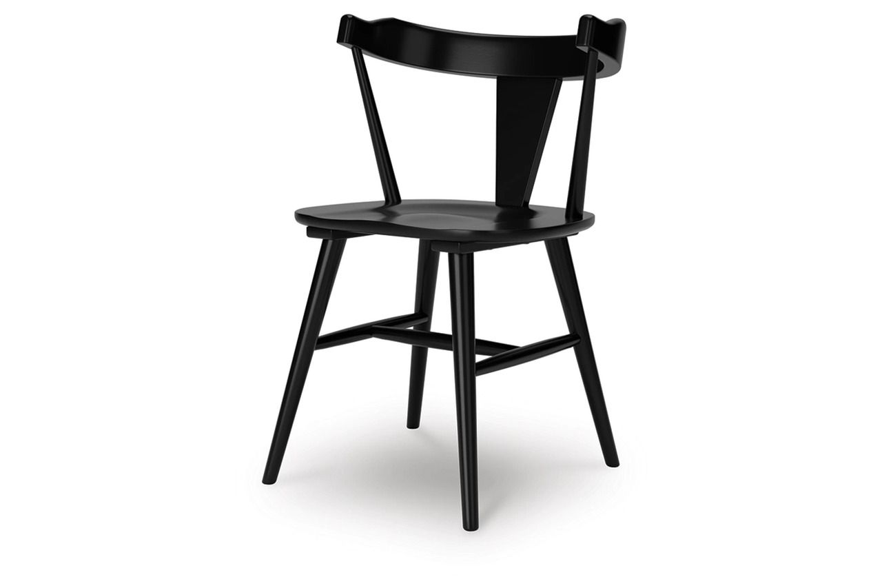 Gretlynn 5-Piece Dining Room Set In Black and Natural D501D3