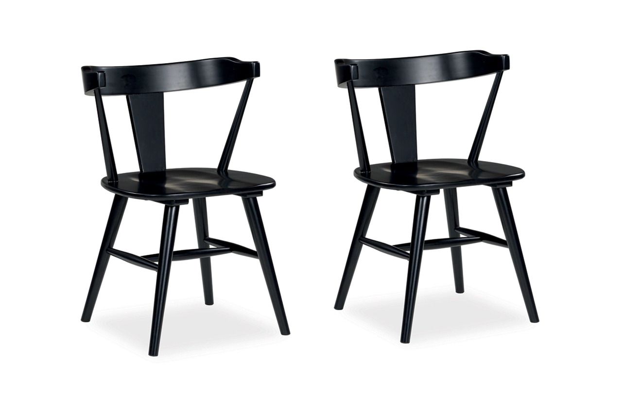 Gretlynn 5-Piece Dining Room Set In Black and Natural D501D3