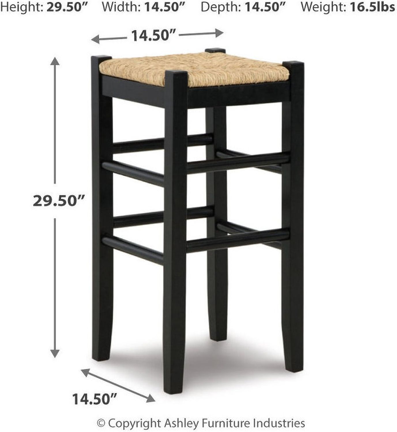 Mirimyn Black Tall Stool Set Of 2 D508130