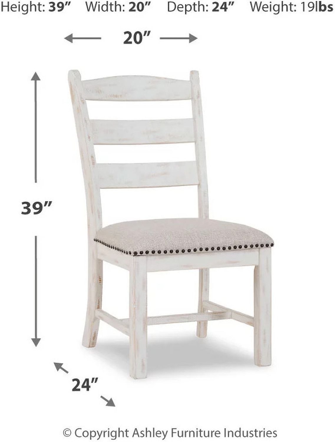 Valebeck Beige Dining Upholstered Side Chair (2/CN) D54601