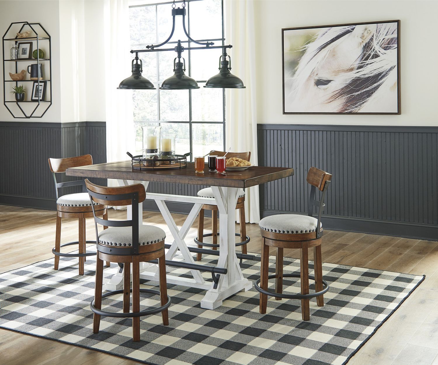 Valebeck Beige Counter Height Barstool D546424