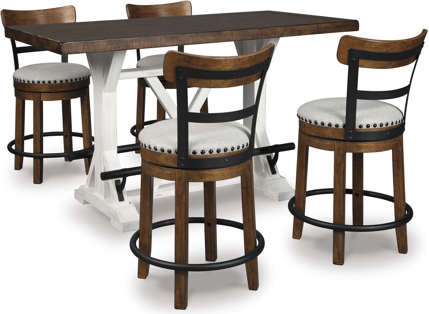 Valebeck Beige Counter Height Barstool D546424