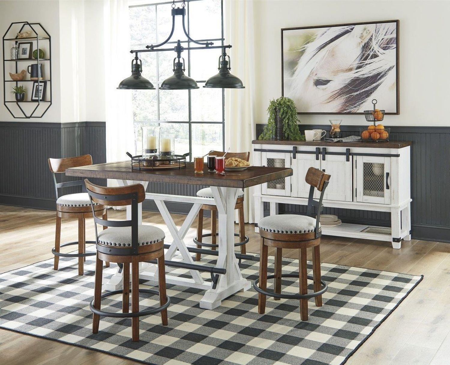 Valebeck Beige Tall Upholstered Swivel Barstool D546430