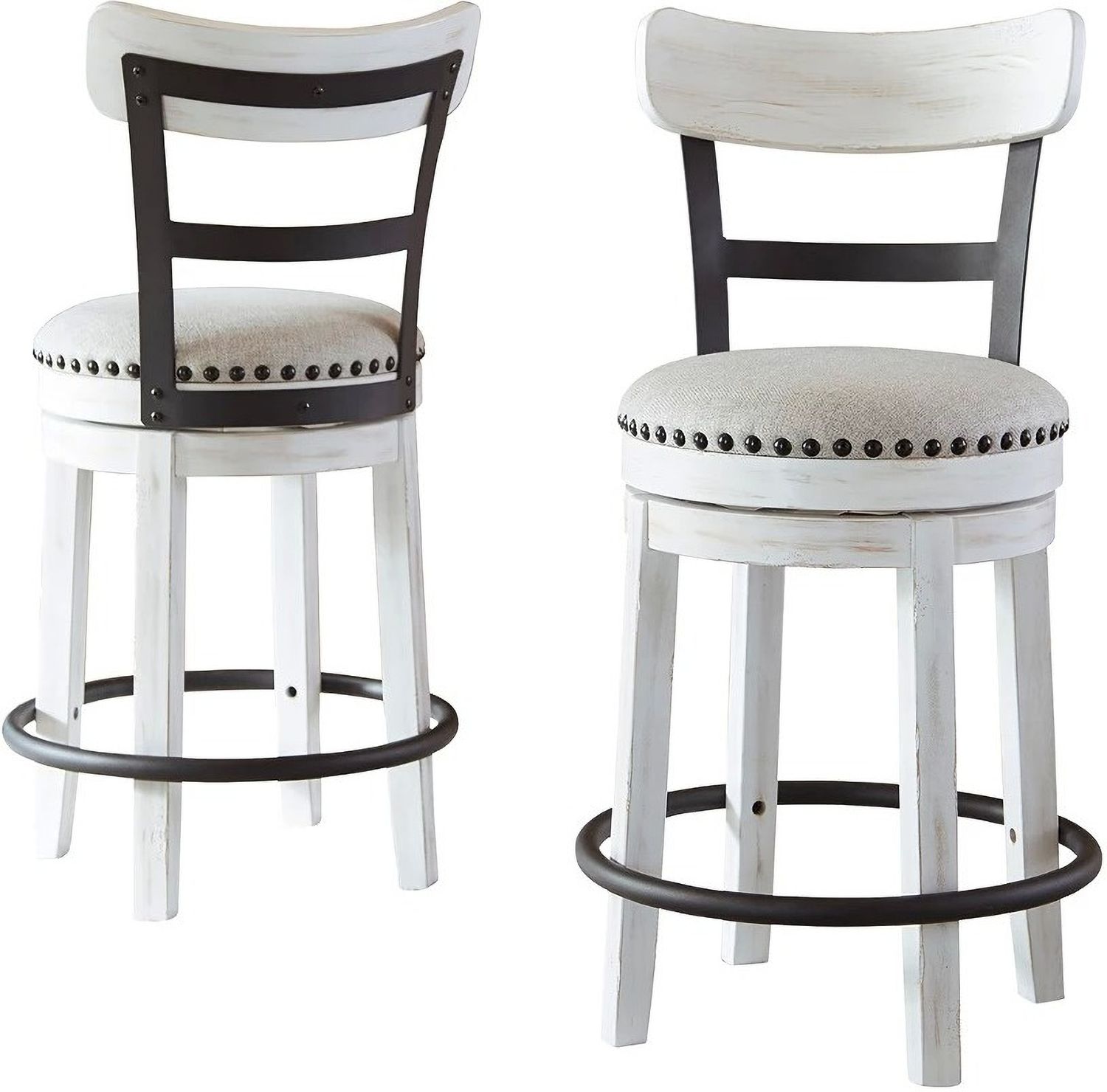 Valebeck Linen Counter Height Barstool D546524