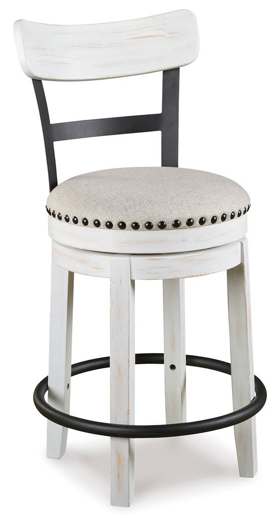 Valebeck Linen Counter Height Barstool D546524