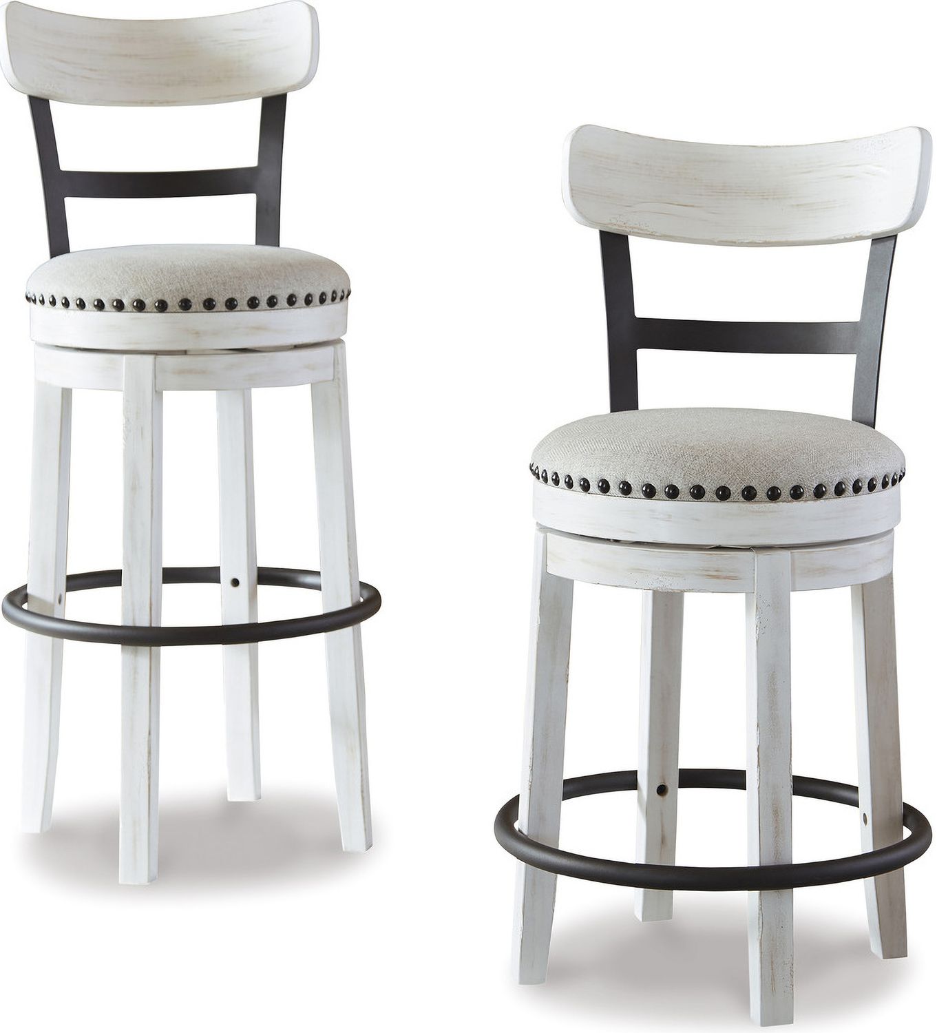Valebeck Linen Counter Height Barstool D546524