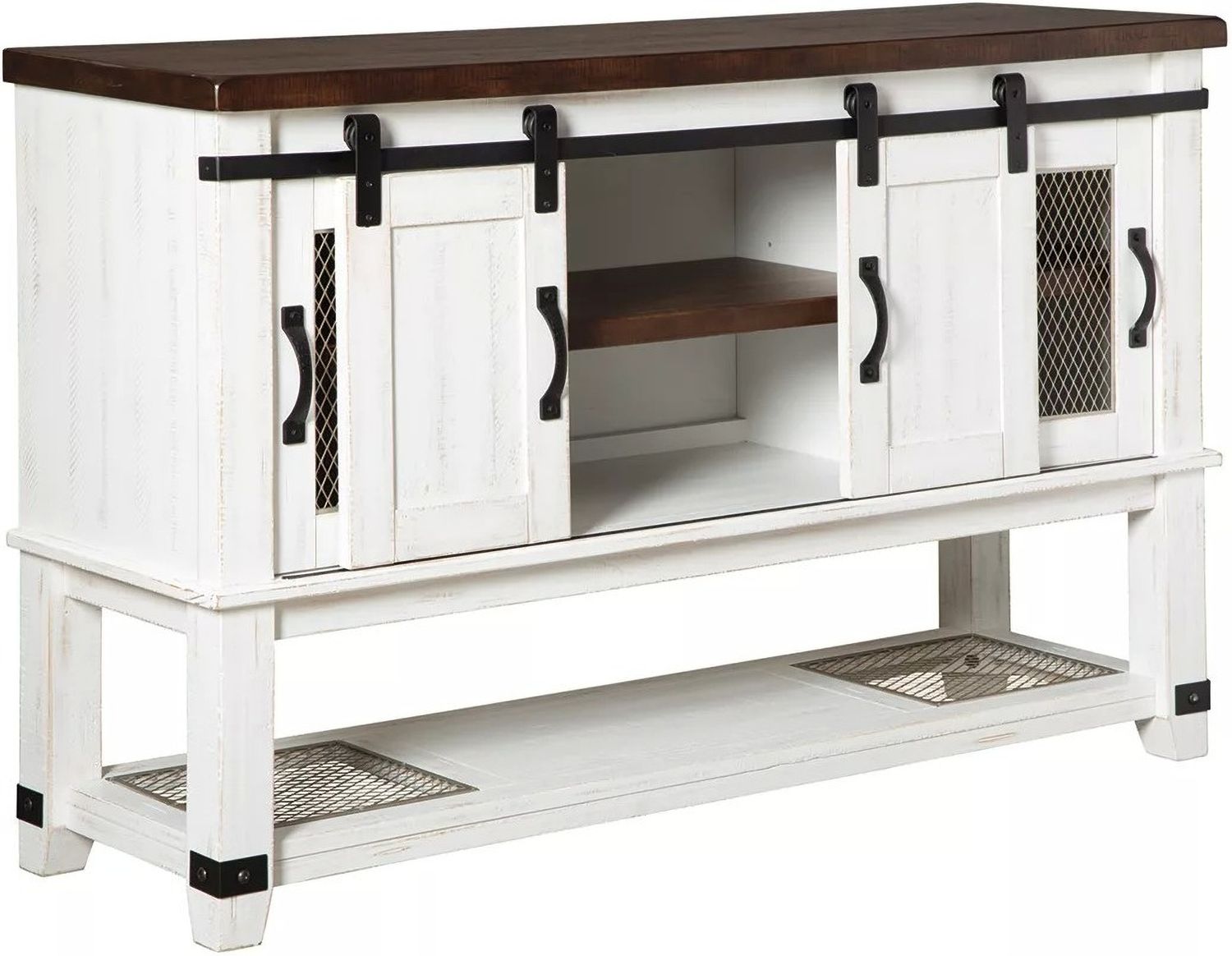 Valebeck White and Brown Server D54660