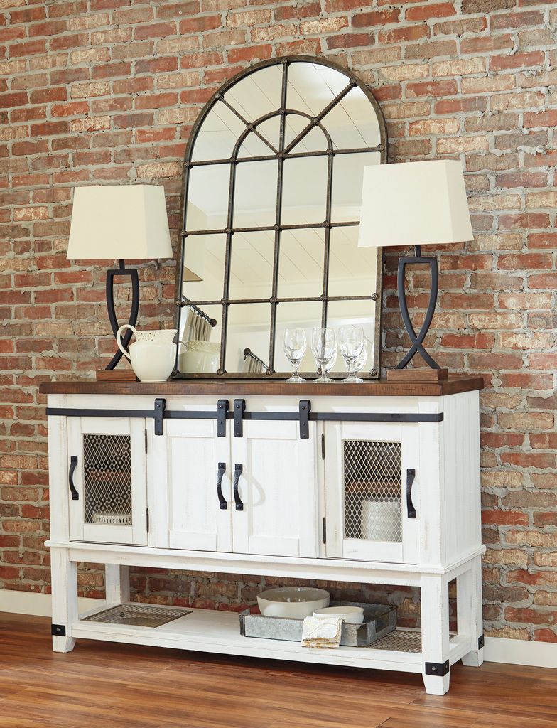 Valebeck White and Brown Server D54660