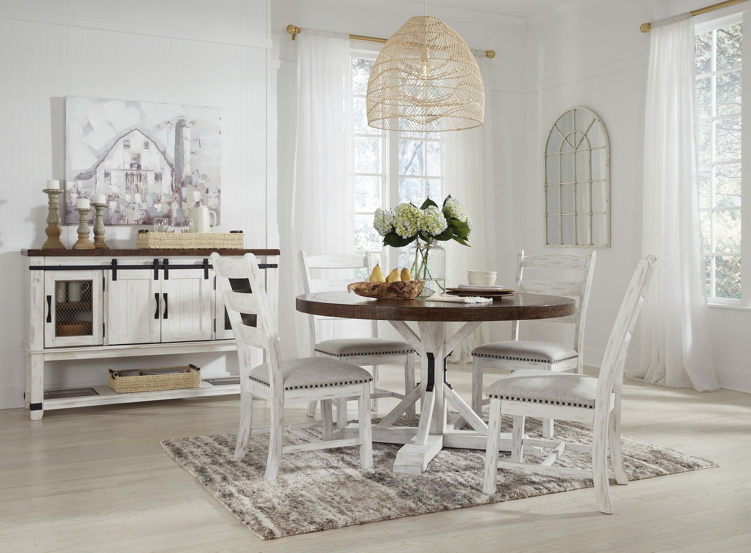 Valebeck White and Brown Server D54660