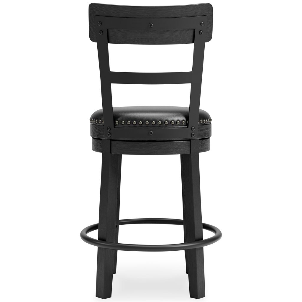 Valebeck Black Counter Height Barstool D546624