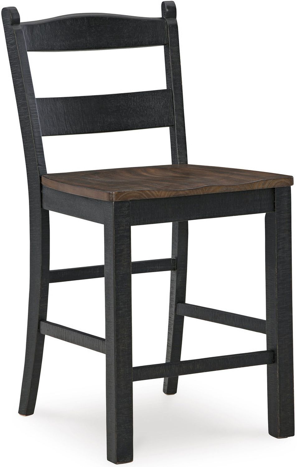 Valebeck Black/Brown Counter Height Barstool Set of 2 D546724