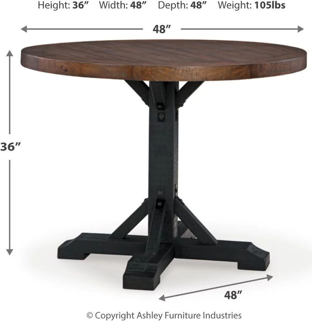 Valebeck Counter Height Dining Room Set In Multi D546D25