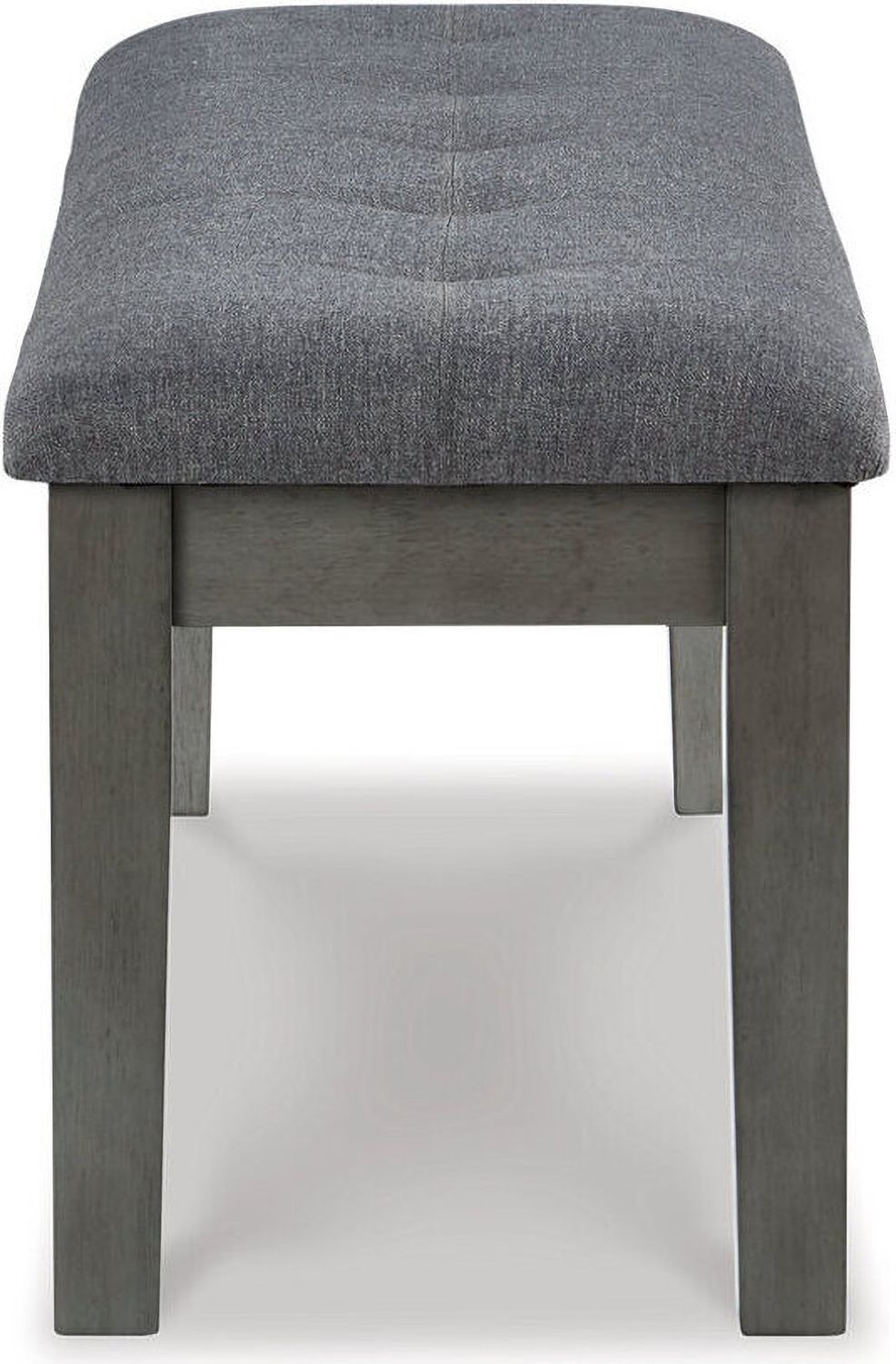 Hallanden Two-tone Gray Large Upholstered Dining Room Bench D58900