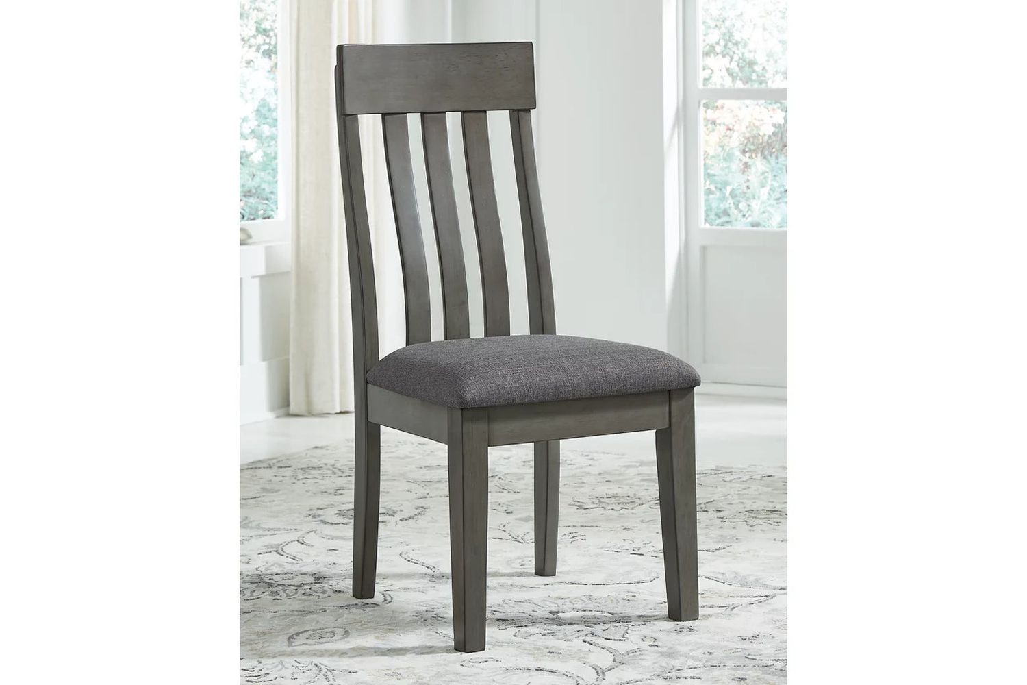 Hallanden Two-tone Gray Dining Upholstered Side Chair Set of 2 D58901