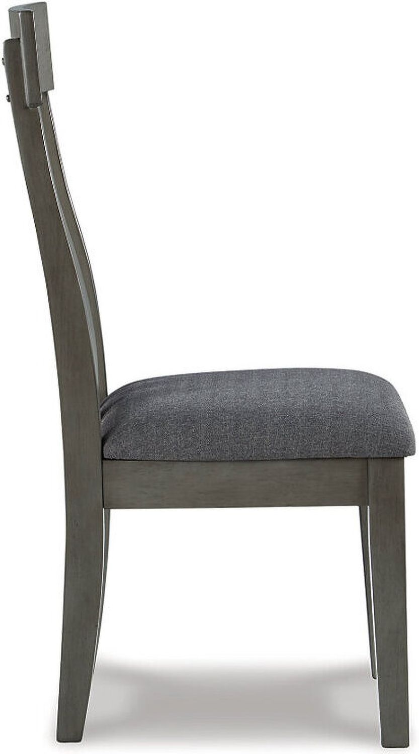 Hallanden Two-tone Gray Dining Upholstered Side Chair Set of 2 D58901