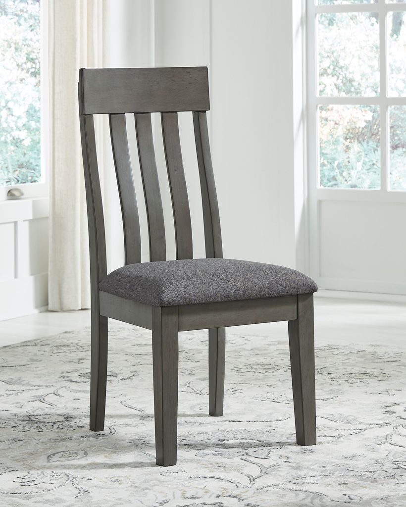 Hallanden Two-tone Gray Dining Upholstered Side Chair Set of 2 D58901
