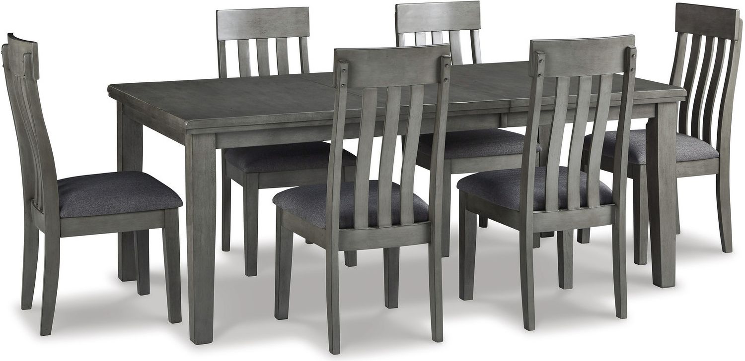 Hallanden Two-tone Gray Dining Upholstered Side Chair Set of 2 D58901