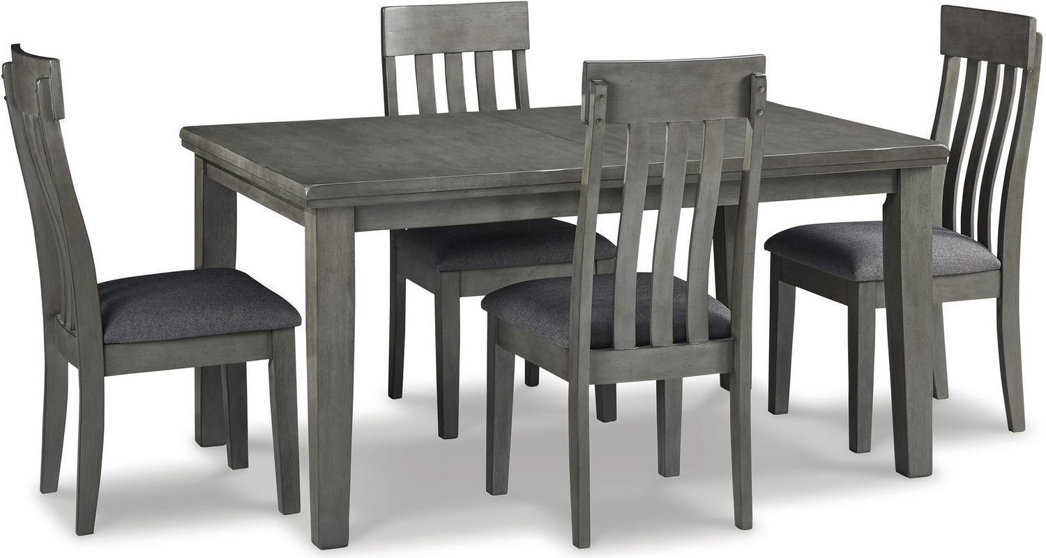 Hallanden Two-tone Gray Dining Upholstered Side Chair Set of 2 D58901