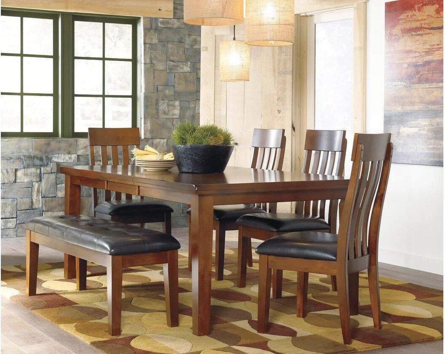Ralene Large Upholstered Dining Room Bench D59400