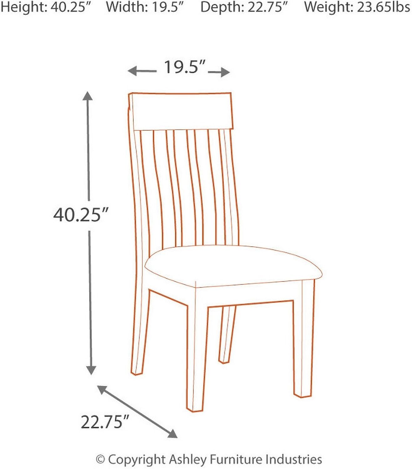 Ralene Upholstered Side Chair Set of 2 D59401