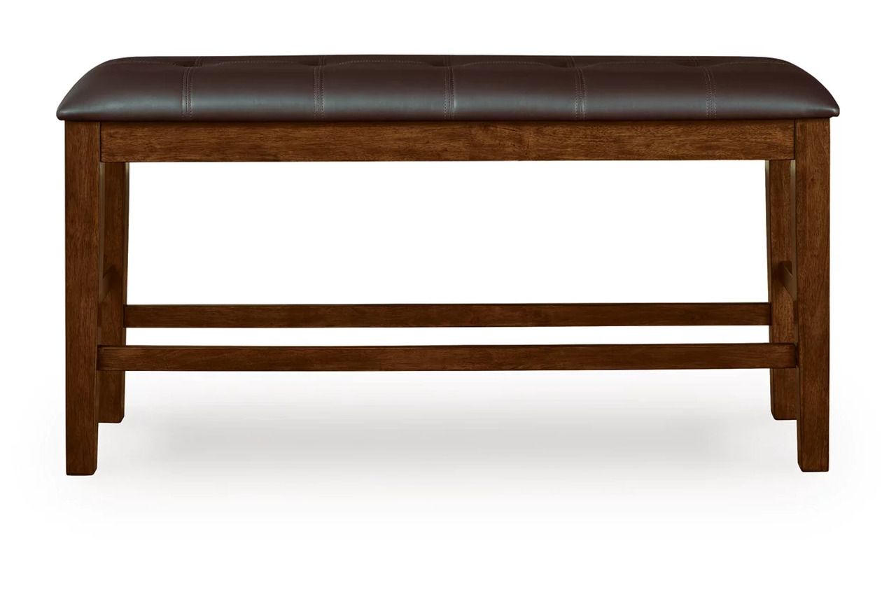 Ralene Counter Height Dining Bench In Medium Brown D59409