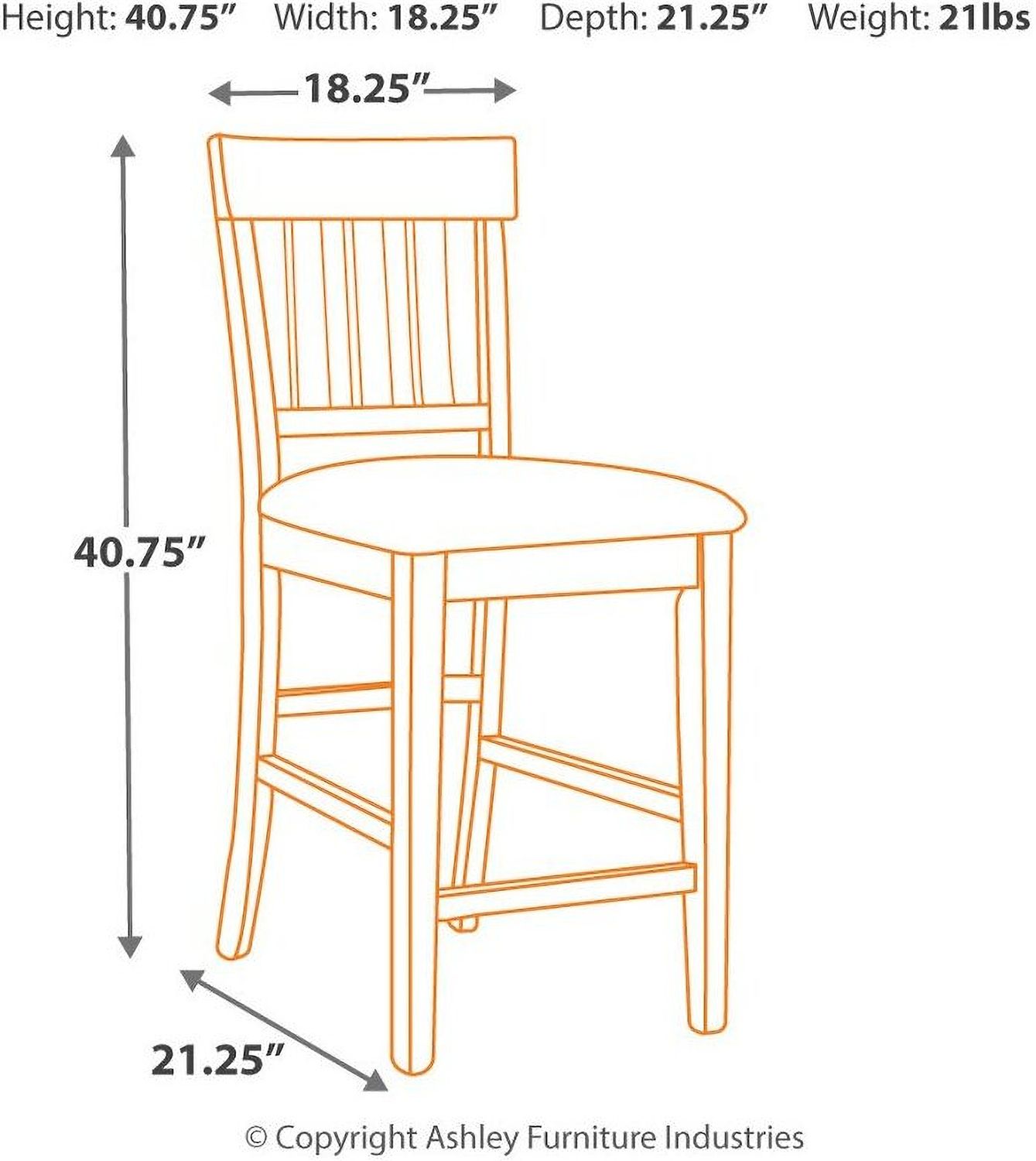 Ralene Upholstered Counter Stool Set of 2 D594124