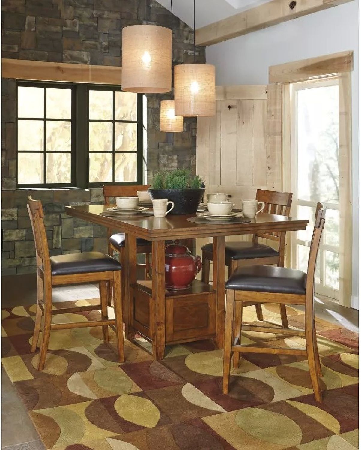 Ralene Upholstered Counter Stool Set of 2 D594124
