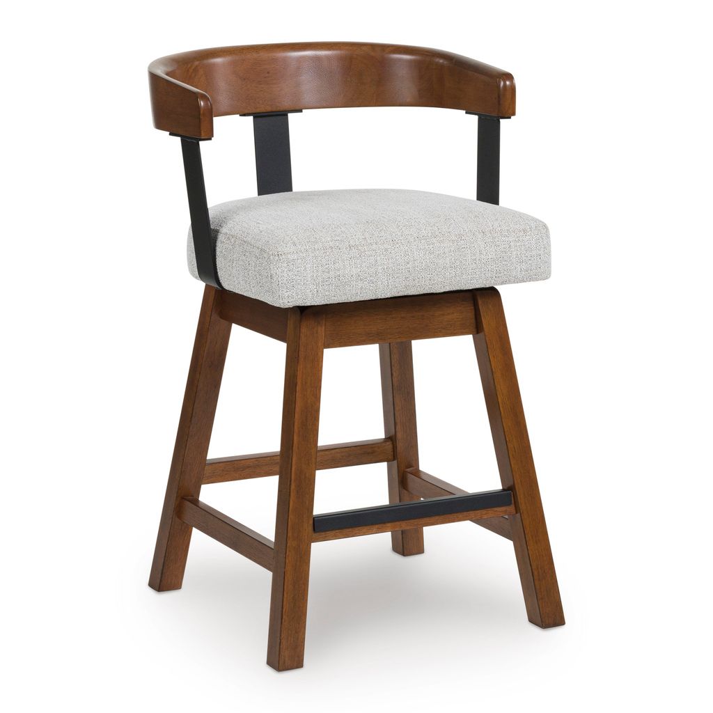 Ralene Counter Height Barstool Set of 2 In Medium Brown D594224