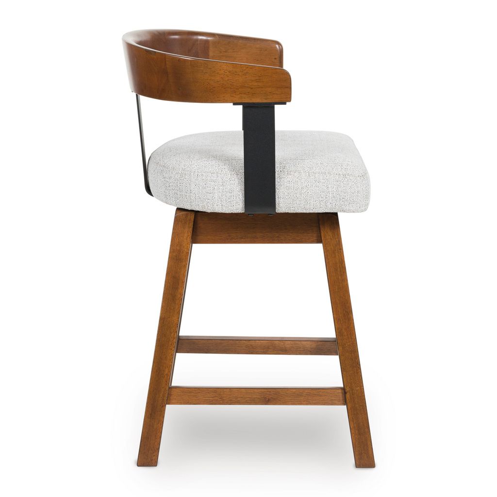 Ralene Counter Height Barstool Set of 2 In Medium Brown D594224