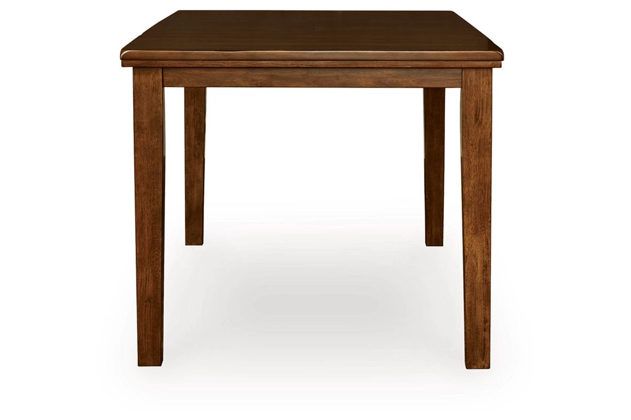 Ralene Counter Height Dining Extension Table In Medium Brown D59432