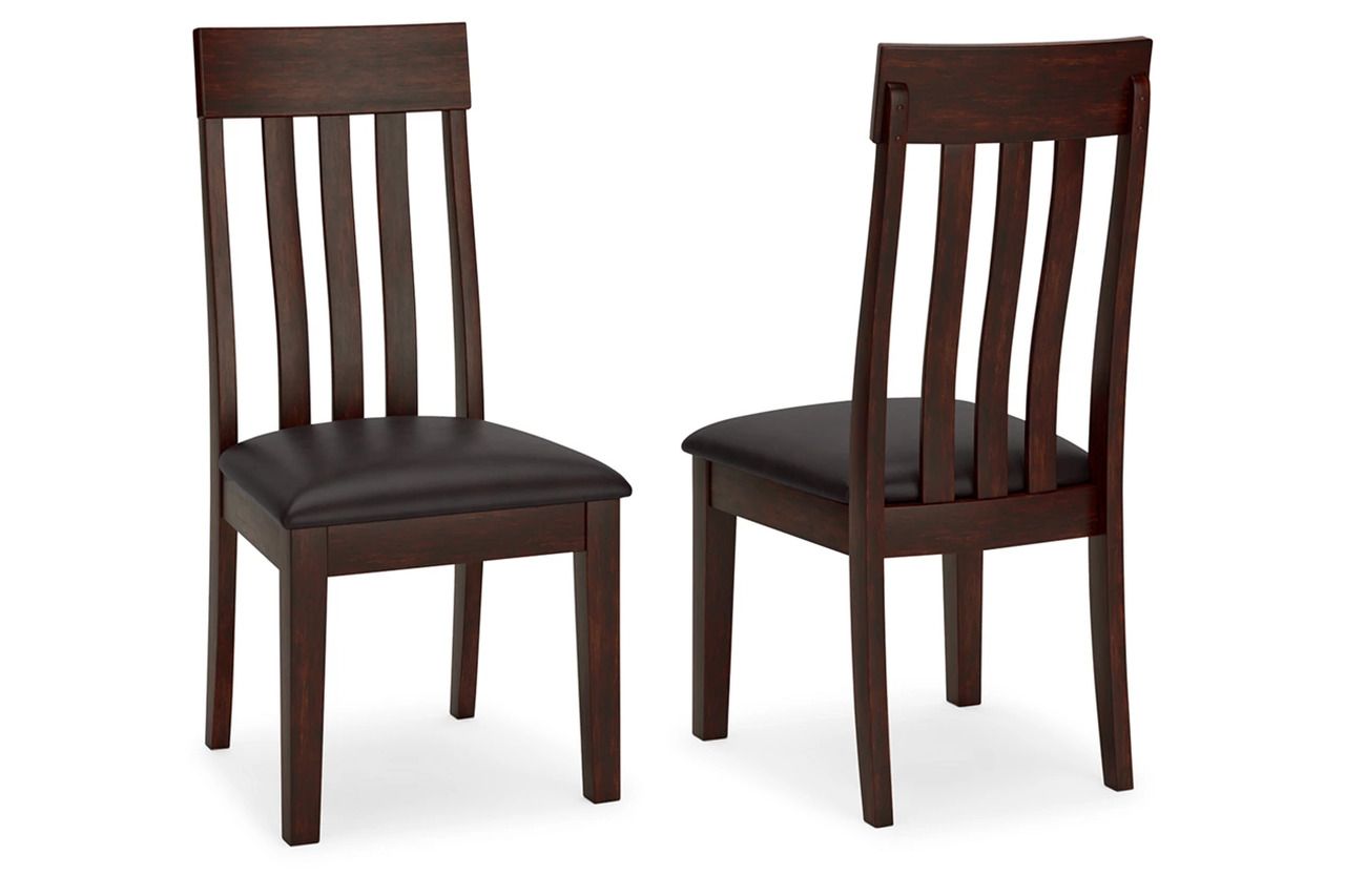 Haddigan Dark Brown Dining Upholstered Side Chair Set Of 2 D59601
